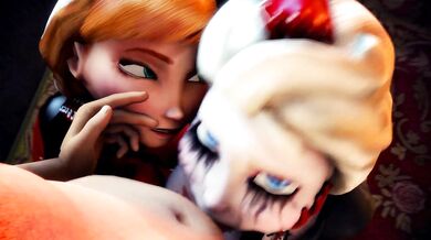 The Frozen Queen and Elsa Get Blown by a Giant Lordaardvark in an Erotic Domination Show!