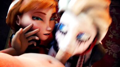 The Frozen Queen and Elsa Get Blown by a Giant Lordaardvark in an Erotic Domination Show!