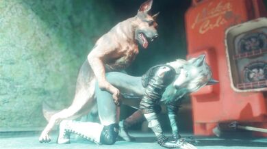 Silvie the Wolfgirls Intense Breeding Session with Dogmeat