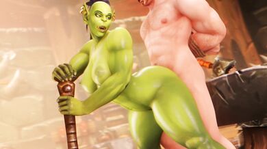 Watch as a muscular dwarf with an impressive member invades the orc woman’s tight pussy This non-stop fuckfest is one you won’t forget!