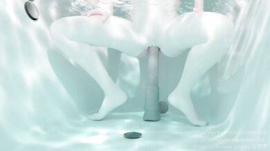 The Sultry Siren: Barbara Rides the Dildo in a Luxurious Bathtub