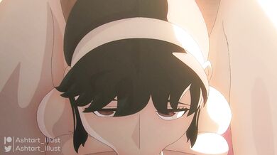 The Spy, the Goddess and their Daughter Enjoying a Blowjob