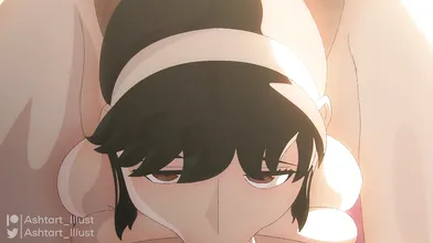 The Spy, the Goddess and their Daughter Enjoying a Blowjob