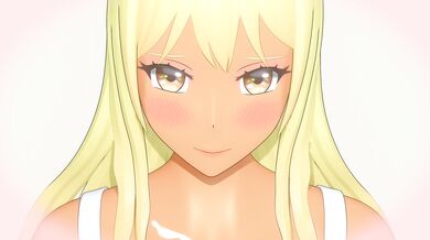 Blonde, brown-haired busty gal and naughty study session with Aiuchiken!