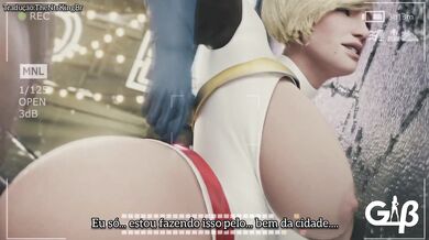 A garota poderosa foi dominada por três homens com búzios enormes (PT-BR)