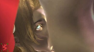 Aerith, a futa Terra and sexy SFM slayer, gives an intense blowjob