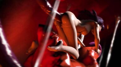 A horny Dva is caught by the tentacles of Zettle69 in her first ever porn shoot