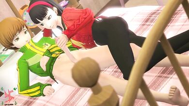 Horny Yukis Futa Cum Swap with Chie from Persona 4 - SFMSlayer
