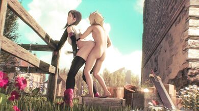 Tifa and Cloud [4K] [Original] [Anaru]