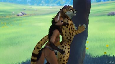 Sexy MILF Kesh is pounced by a cheetah in the jungle during an adventure Will she be able to survive and escape?