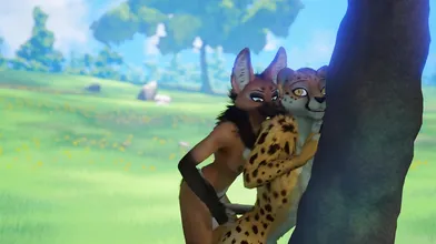 Sexy MILF Kesh is pounced by a cheetah in the jungle during an adventure Will she be able to survive and escape?
