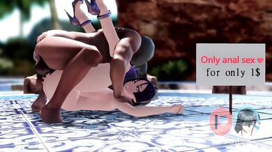 Watch the Minamoto family get steamy in their poolside NTR threesome!