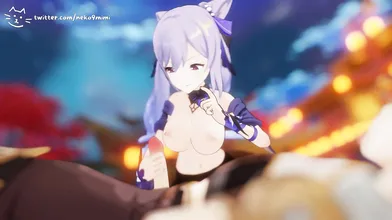 My favorite Hentai video featuring Keqing in the nude version (Nude Ver)