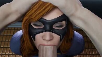 Batgirl sucks Akashima in an intense XXX scene!