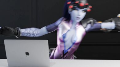 The WidowMaker, a sexy assassin in white 3D porn!
