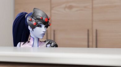 The WidowMaker, a sexy assassin in white 3D porn!