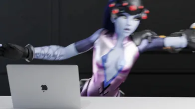 The WidowMaker, a sexy assassin in white 3D porn!
