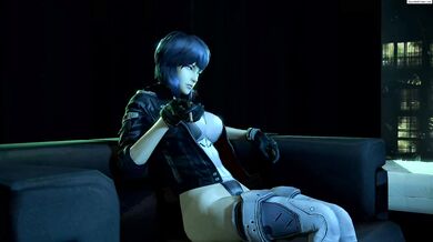 Motoko finally gets a chance to relax and unwind after a long day of work on Gurochanop