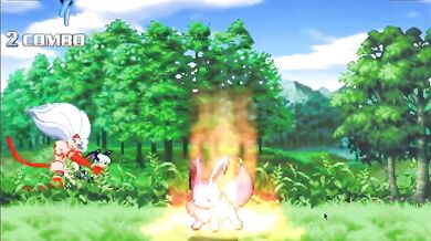 In this epic fight, two powerful warriors clash against each other with their mighty weapons