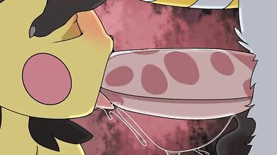Two Pokemon Trainers Try Out a Dirty 3-Way with Each Other and Their Beloved Pets