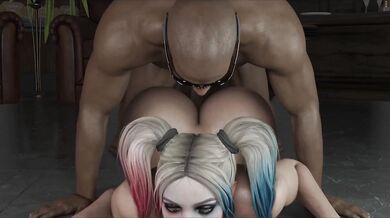 Mrs Doubtfire goes to town on Harley Quinn in a dark alley