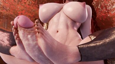 Self-Loving Footjob with Malena