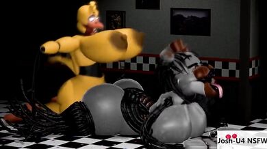 Withered Chica X Molten Freddy