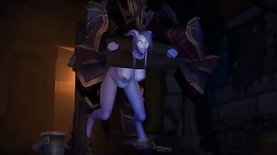 Mighty Draenei Shaman Rides a Stallion of Light and Love (with a Lard Ass)