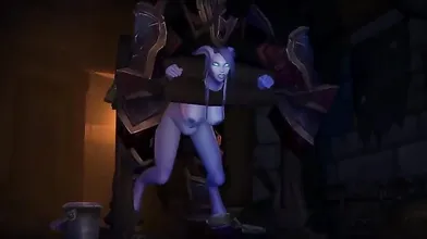 Mighty Draenei Shaman Rides a Stallion of Light and Love (with a Lard Ass)