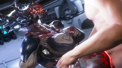 Voruna and Elliot have a steamy encounter in the forest that leaves them both satisfied