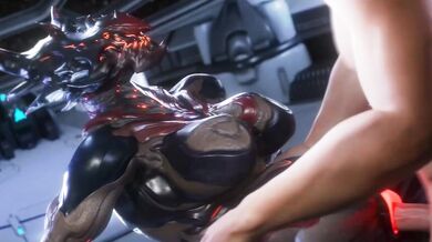 Voruna and Elliot have a steamy encounter in the forest that leaves them both satisfied