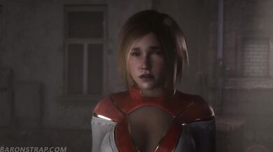 Watch Powergirl and Catwoman engage in BDSM scenes with Baron Strap!