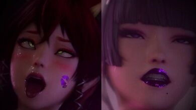 Kanna, the flower girl with a bouquet of Nyo Bouquetman