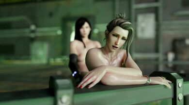Yuri Hentai: Tifa Lockhart Takes Care Of Scarlets Pussy [1080p][HEVC]