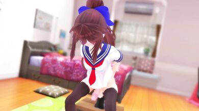 Watch as Hikari gets pleasured with a giant dildo, she moans and cries out in pleasure!