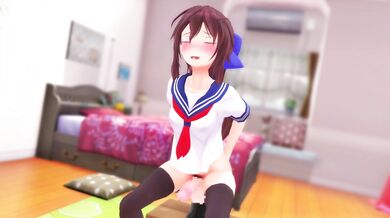 Watch as Hikari gets pleasured with a giant dildo, she moans and cries out in pleasure!