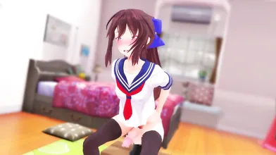 Watch as Hikari gets pleasured with a giant dildo, she moans and cries out in pleasure!