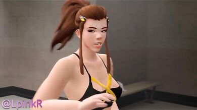 Dva and Brigitte do a sensual yoga session together, stretching each others bodies to new heights of pleasure in the midst of their intense workout