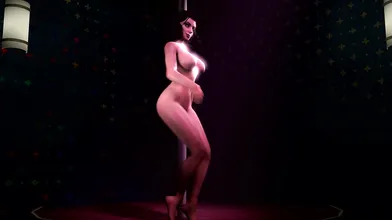 Elizabeth Dance and Noname55s sexy dance routine goes too far, resulting in a hot threesome with an unexpected partner!
