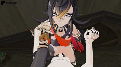 Watch as this innocent girl explores her sexuality with a well-endowed stranger in Dehya Wholesome Segs