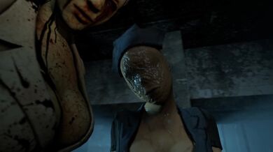 A silent nurse with a bubble head is enjoying the most pleasurable act of paizuri in her quiet room at the hospital