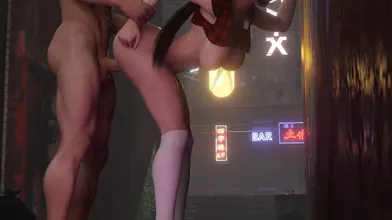 Watch Naotora, the Alley Bitch, get fucked by Axcell in this SFW anime porn parody!