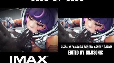 Overwatch - Juno Gets Blacked IMAX 70mm vs Standard Screen Comparison