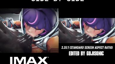 Overwatch - Juno Gets Blacked IMAX 70mm vs Standard Screen Comparison