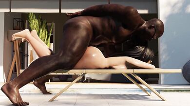 Big, Black and Tight! Tifa Gets Fucked by Axen Animations!