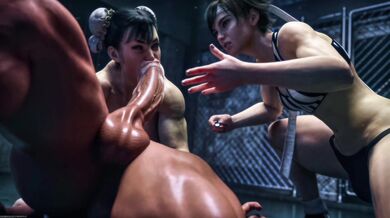 Sexy cosplaying fangirls fight over their favorite anime boy