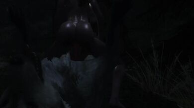 Lara Croft in the cave