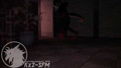 Blade the hedgehog seductively pleasures Sami in SFM/PMV style