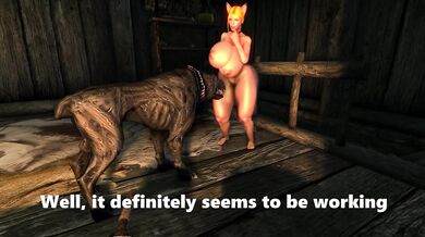 Andrea, the sexy dog trainer, gets naughty with her furry friends