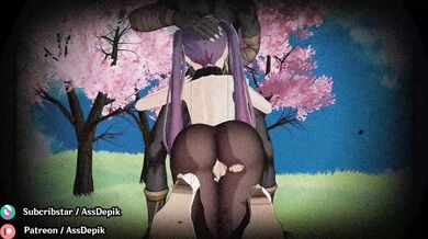 Mona Lisa and Candace X engage in a hot lesbian threesome with their curly hair flowing wildly